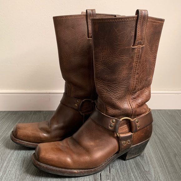 Frye Harness 12R leather boots / motorcycle boot